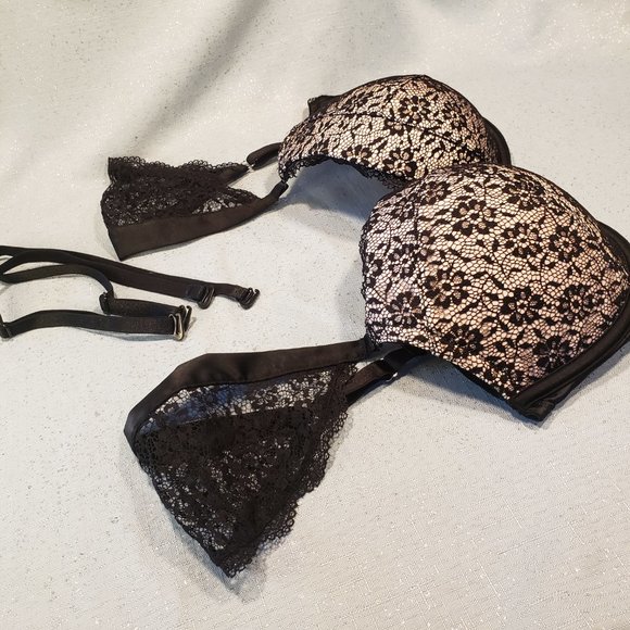 BRAND NEW Victoria's Secret Dream Angel  Ruffle glamour lace push up 32DDD - Picture 3 of 11